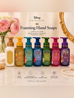 Bath & Body Works Disney Princess Foaming Soap Collection
